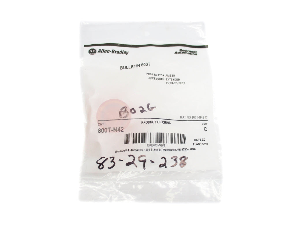 ALLEN BRADLEY 800T-N42 SER. C NSMP