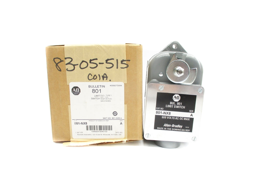 ALLEN BRADLEY 801-NX8 SER. A (BR/WH) NSMP