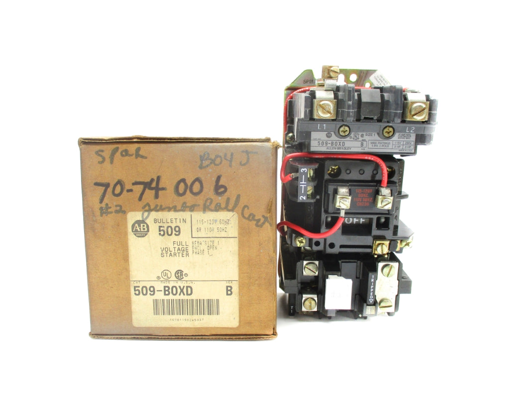 ALLEN BRADLEY 509-BOXD SER. B (BR/WH) NSMP