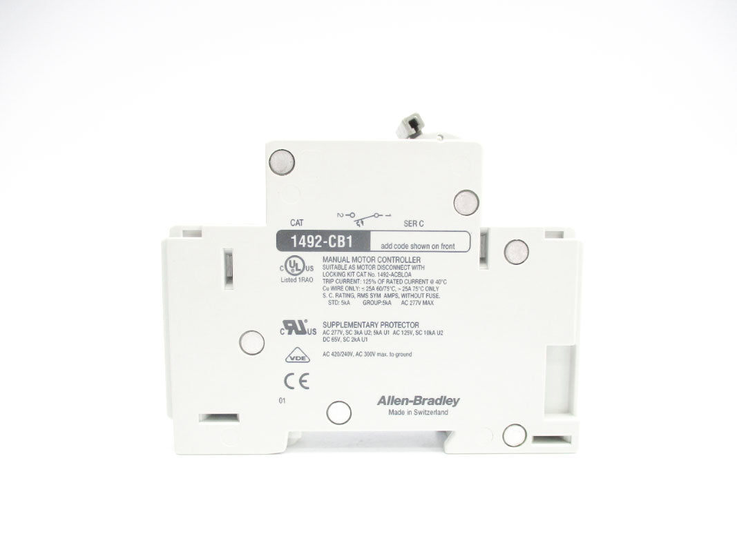 ALLEN BRADLEY 1492-CB1H020 SER. C 2A 277V (WH) NSMP