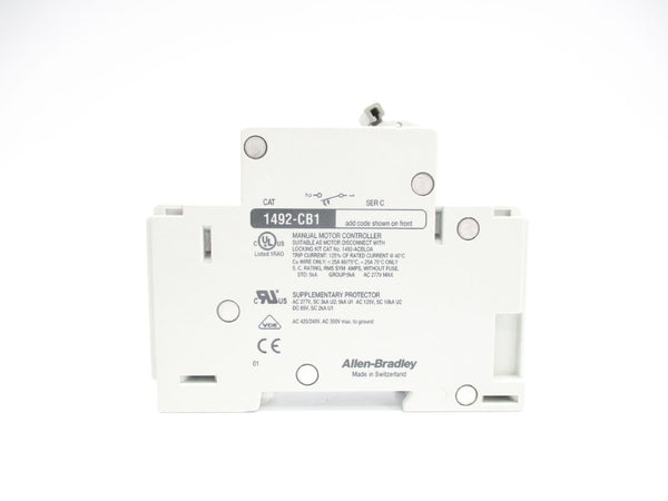 ALLEN BRADLEY 1492-CB1H020 SER. C 2A 277V (WH) NSMP