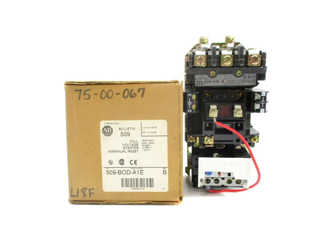 ALLEN BRADLEY 509-BOD-A1E SER. B (BR/WH) NSMP