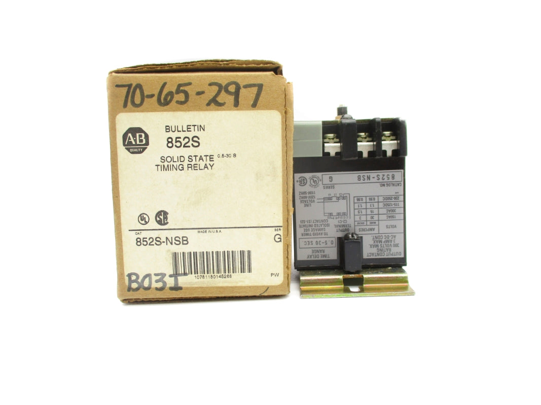 ALLEN BRADLEY 852S-NSB SER. G 0.5-30S (BR/WH) NSMP
