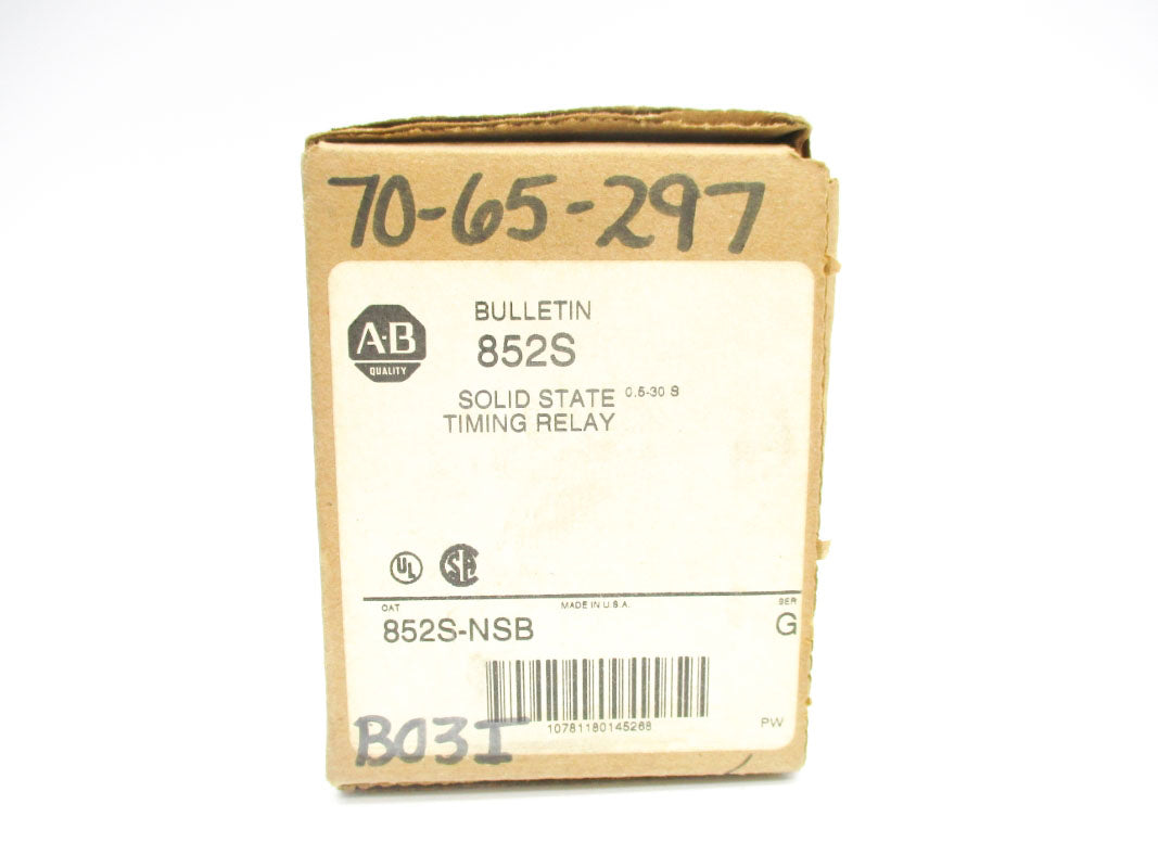 ALLEN BRADLEY 852S-NSB SER. G 0.5-30S (BR/WH) NSMP