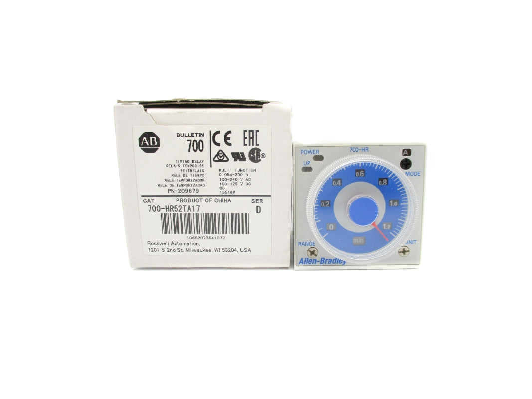 ALLEN BRADLEY 700-HR52TA17 SER. D 5A 120VAC (WH) NSMP