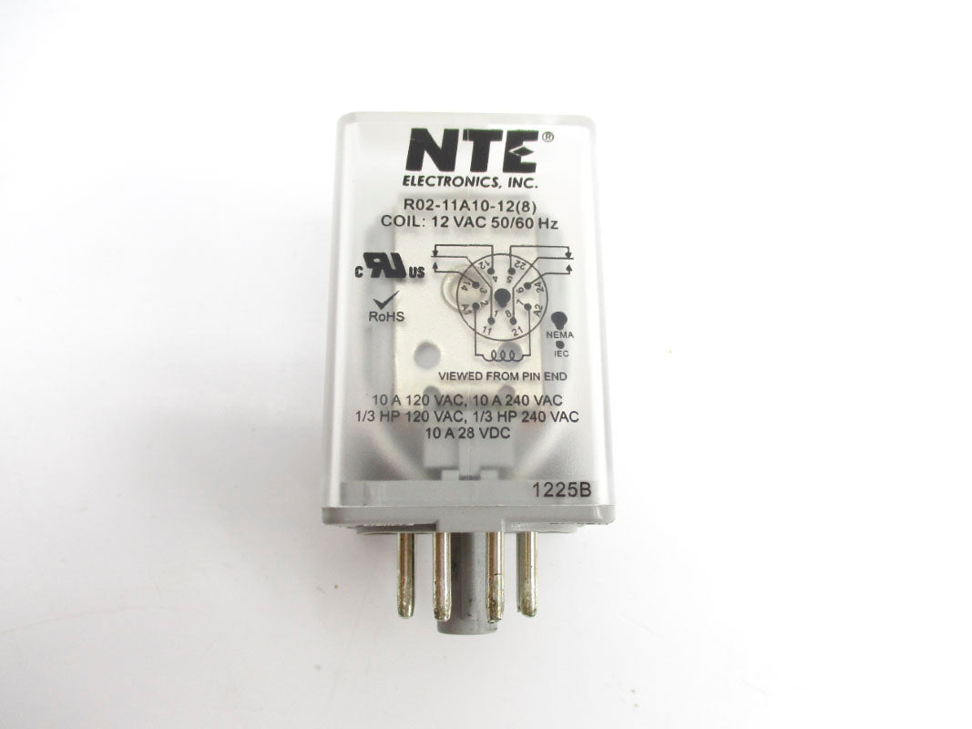 NTE ELECTRONICS R02-11A10-12 12VAC 10A NSMP