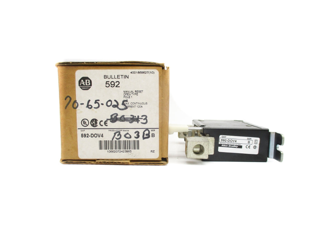 ALLEN BRADLEY 592-DOV4 SER. B 120A 600VAC (BR/WH) NSMP