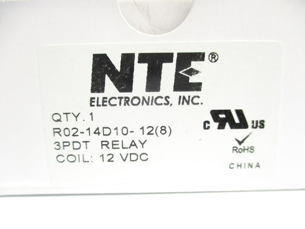 NTE ELECTRONICS R02-14D10-12 12VDC 10A NSMP