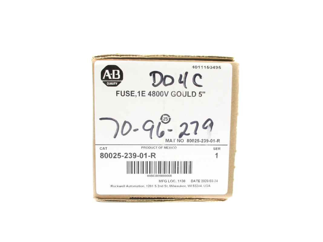 ALLEN BRADLEY 80025-239-01-R SER. 1 DATE: 2020 4800V 1E (BR/WH) NSFS