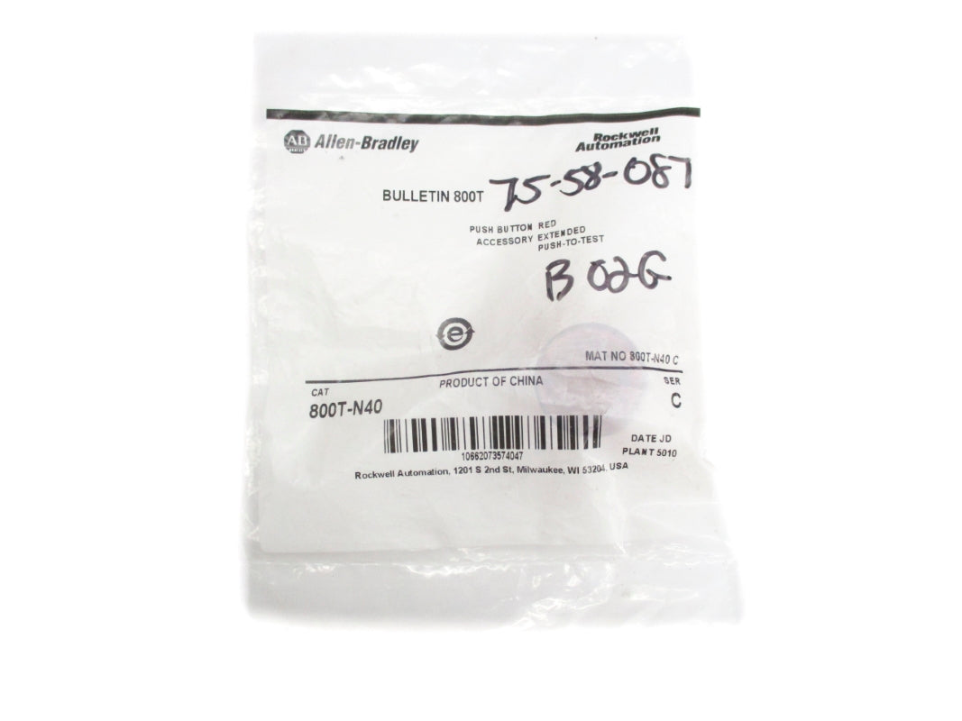 ALLEN BRADLEY 800T-N40 SER. C NSMP