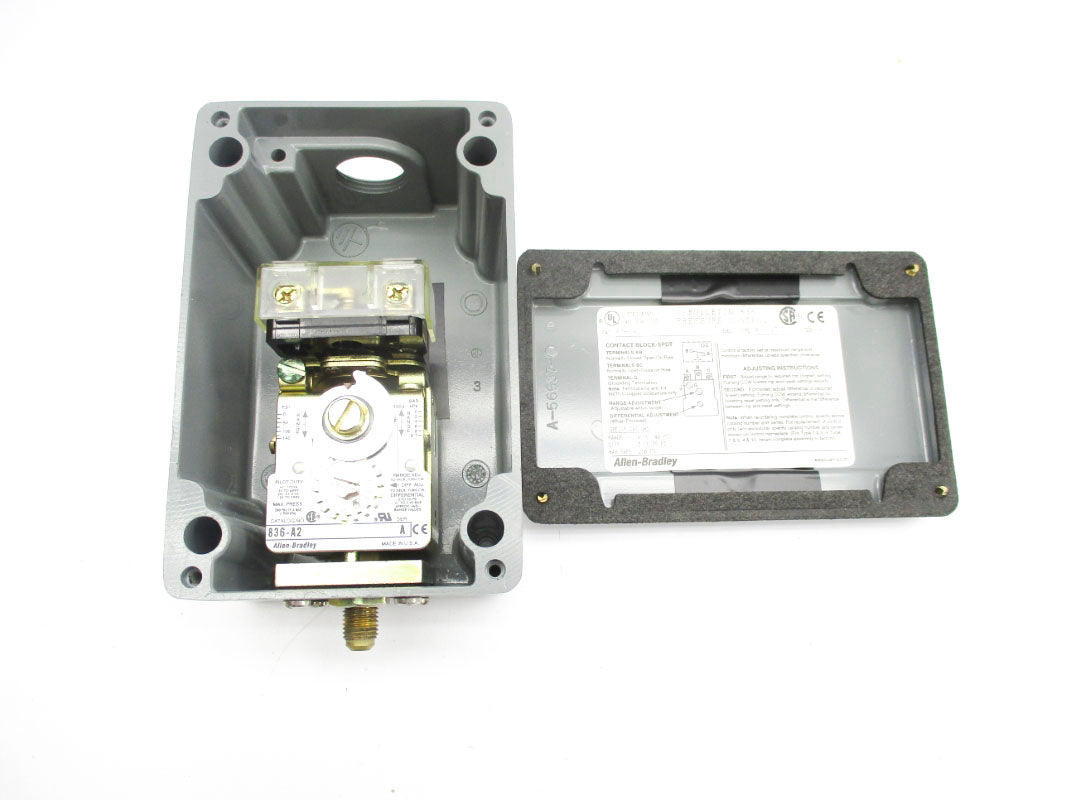 ALLEN BRADLEY 836-A2J SER. A 6-140PSI (BR/WH) NSMP