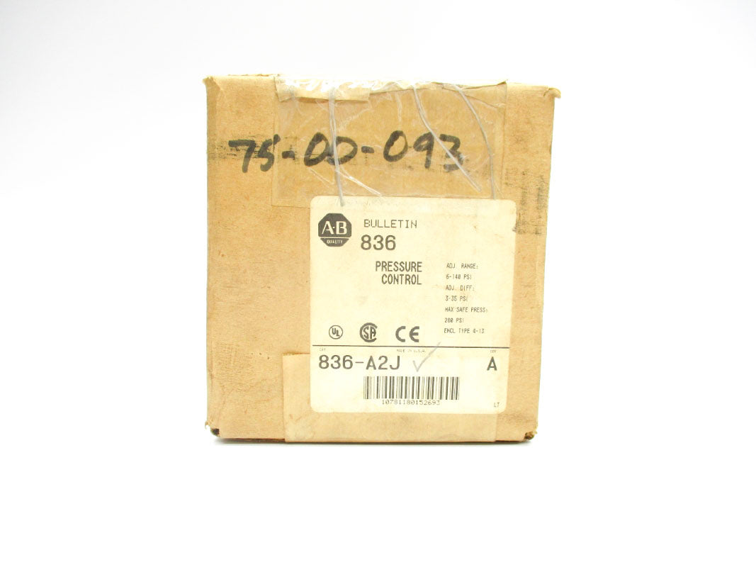 ALLEN BRADLEY 836-A2J SER. A 6-140PSI (BR/WH) NSMP