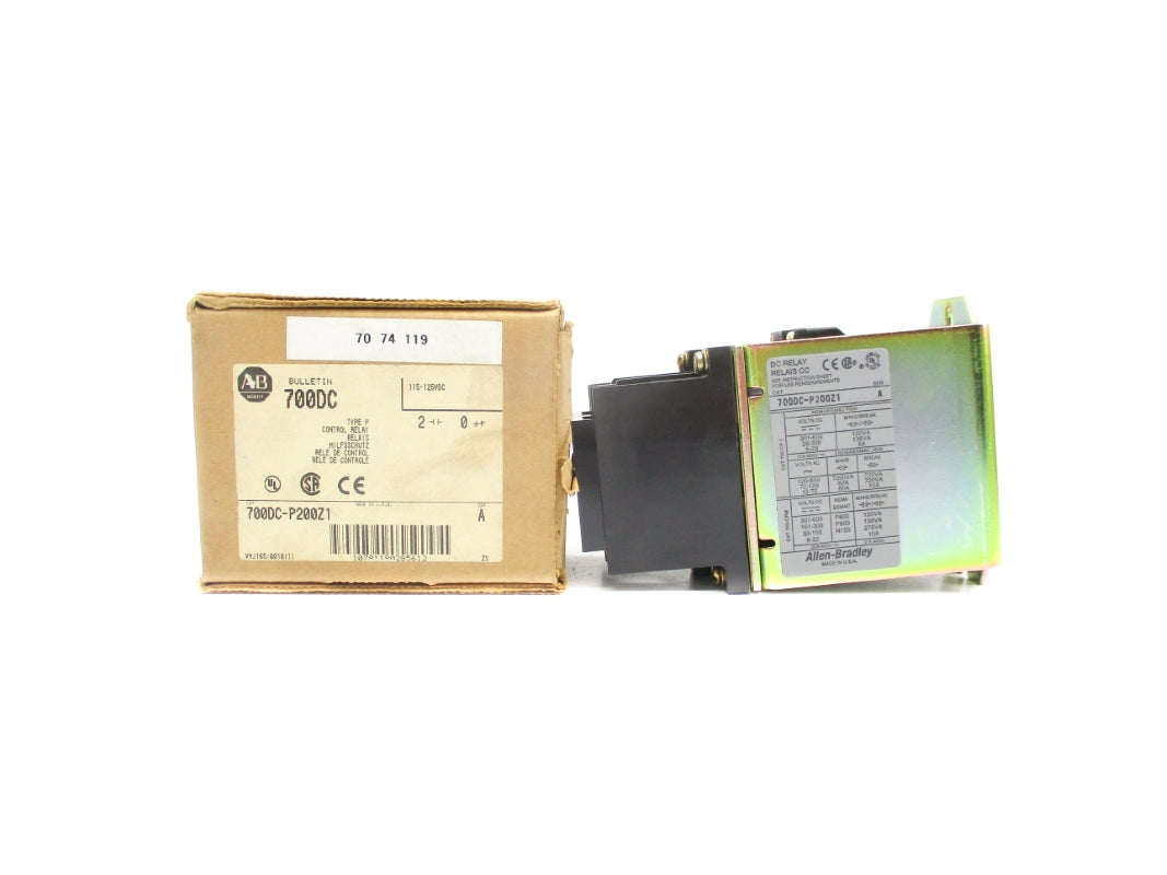 ALLEN BRADLEY 700DC-P200Z1 SER. A 115-125VDC (BR/WH) NSMP