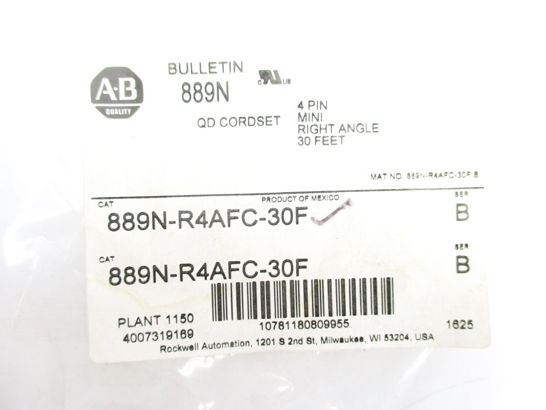 ALLEN BRADLEY 889N-R4AFC-30F SER. B NSMP