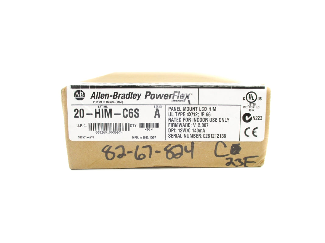 ALLEN BRADLEY 20-HIM-C6S SER. A F/W 2.007 DATE: 2020 NSFS