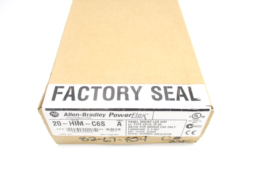 ALLEN BRADLEY 20-HIM-C6S SER. A F/W 2.007 DATE: 2020 NSFS