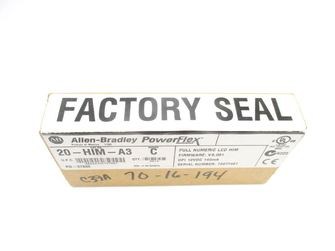ALLEN BRADLEY 20-HIM-A3 SER. C F/W 6.001 DATE: 2019 NSFS