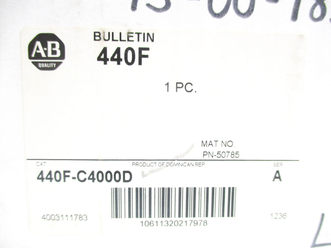 ALLEN BRADLEY 440F-C4000D SER. A (WH) NSMP
