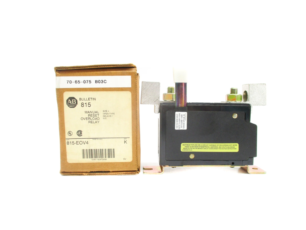 ALLEN BRADLEY 815-EOV4 SER. K 100A (BR/WH) NSMP