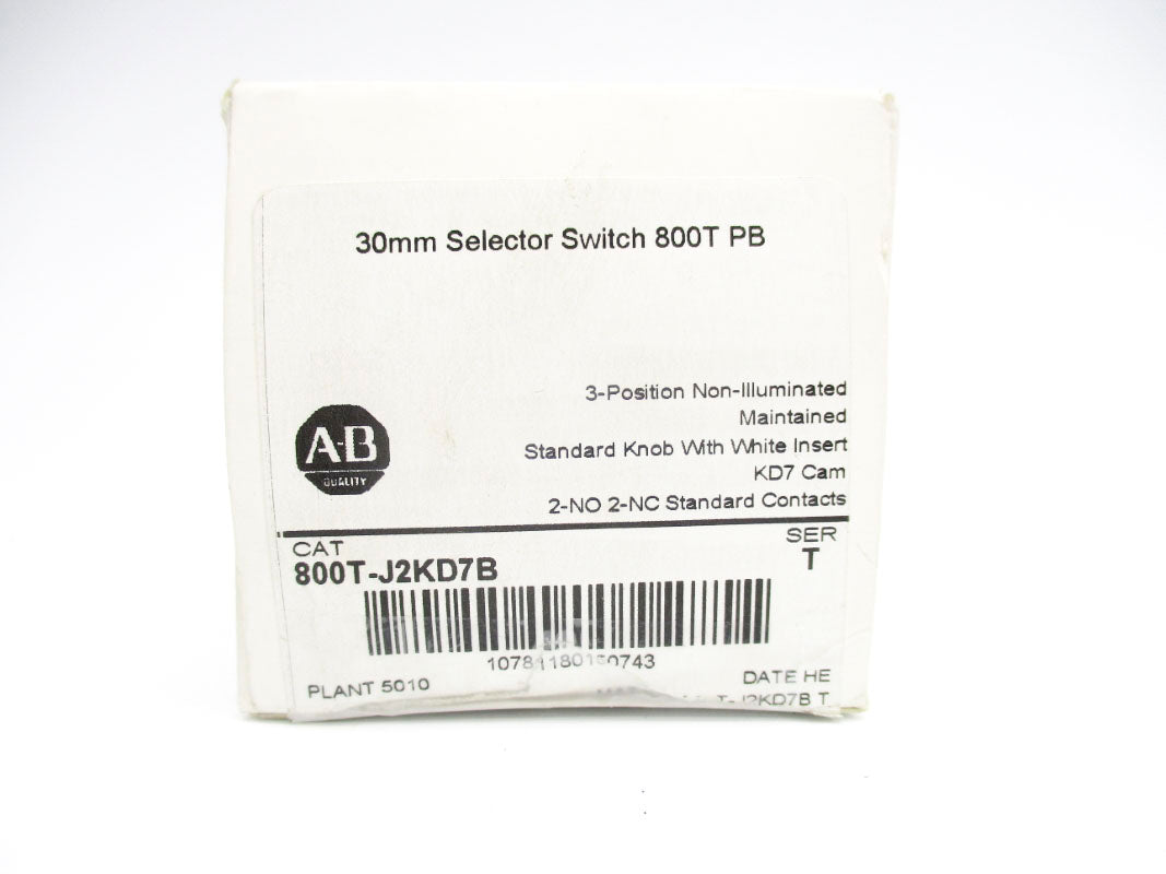 ALLEN BRADLEY 800T-J2KD7B SER. T (AS PICTURED) (WH) NSMP