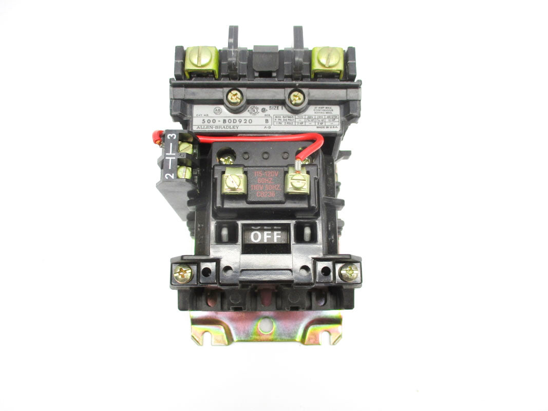 ALLEN BRADLEY 500-BOD920 SER. B 110/115-120V 27A (BR/YL) NSMP
