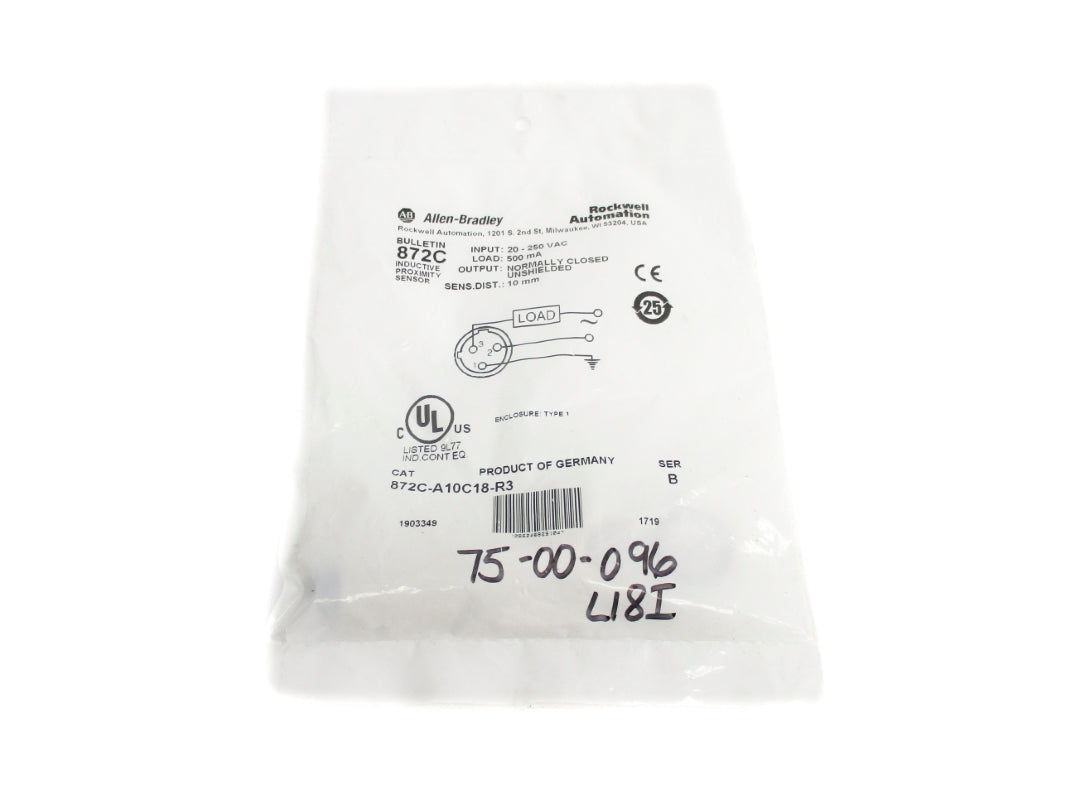 ALLEN BRADLEY 872C-A10C18-R3 SER. B NSMP
