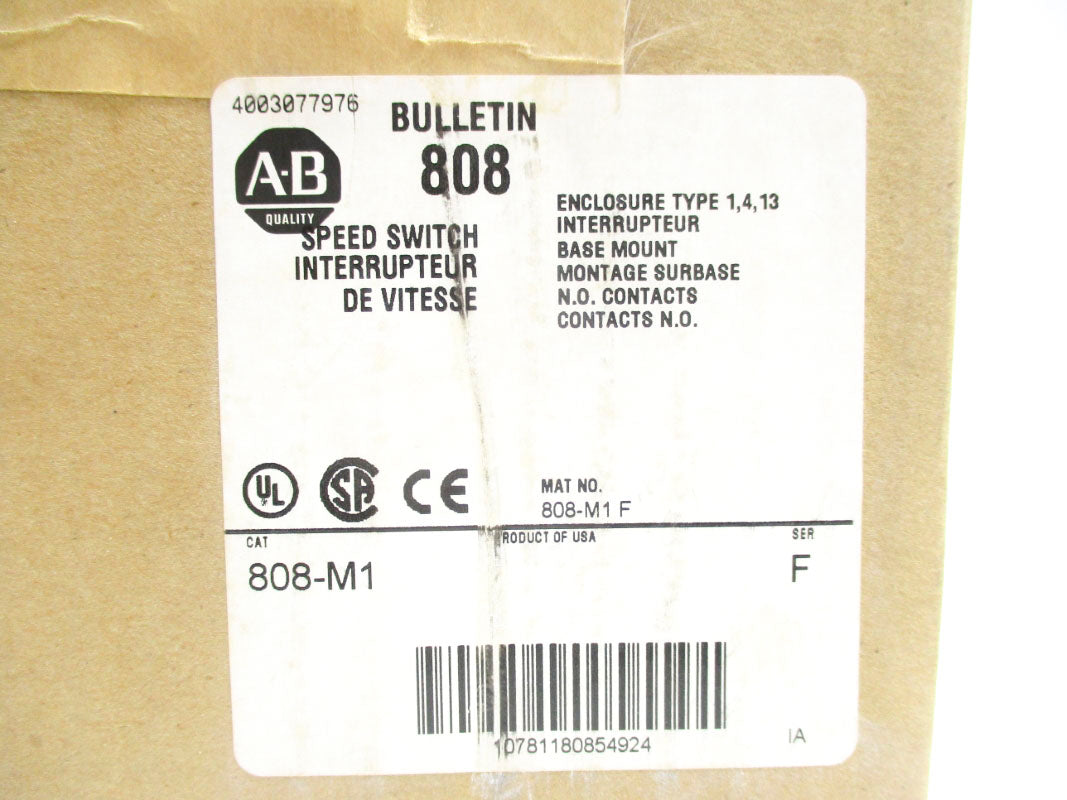 ALLEN BRADLEY 808-M1 SER. F (BR/WH) NSFS