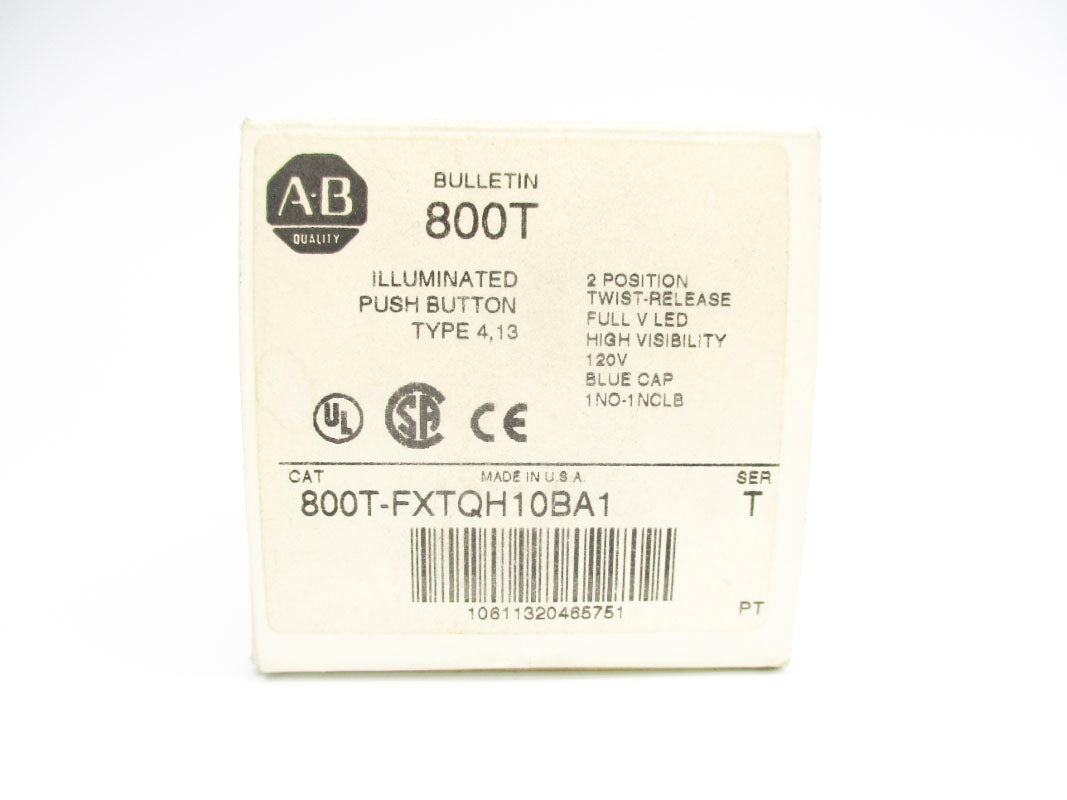 ALLEN BRADLEY 800T-FXTQH10BA1 SER. T (WH) NSMP