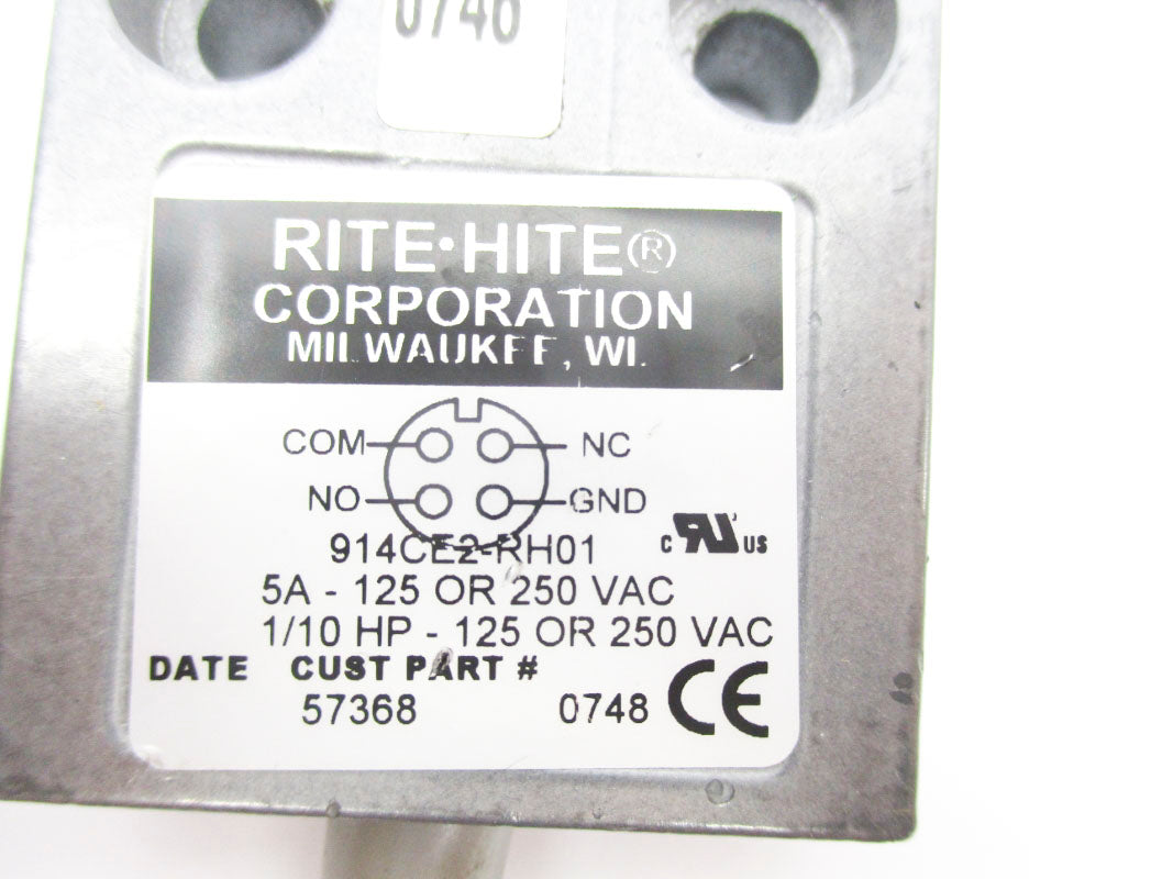 RITE- HITE 914CE2-RH01 125/250VAC 5A UNMP