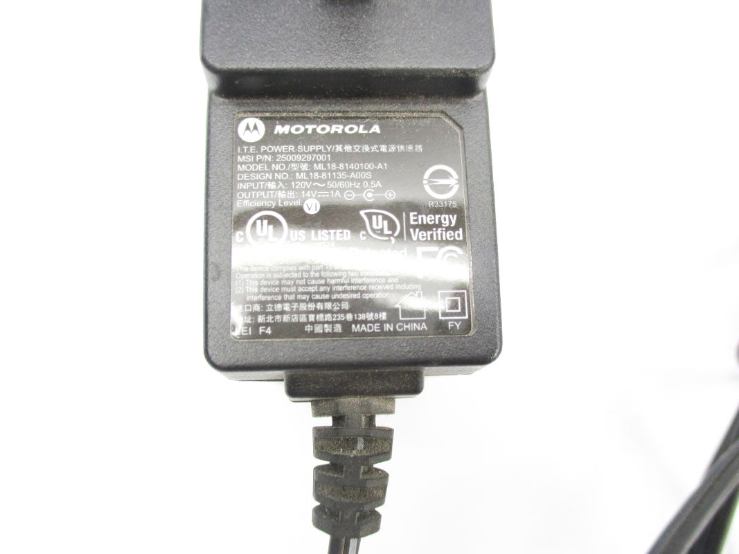 MOTOROLA 25009297001 ML18-8140100-A1 14V 1A UNMP