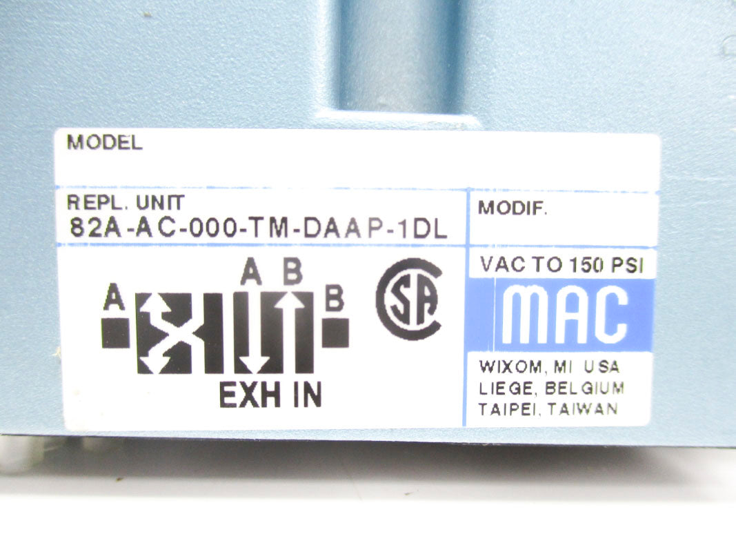 MAC 82A-AC-000-TM-DAAP-1DL 150PSI 110/120V NSNP