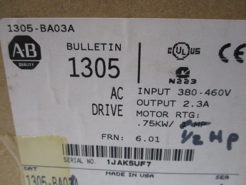 ALLEN BRADLEY 1305-BA01A-HA2 SER. C AC DRIVE *NEW IN BOX*
