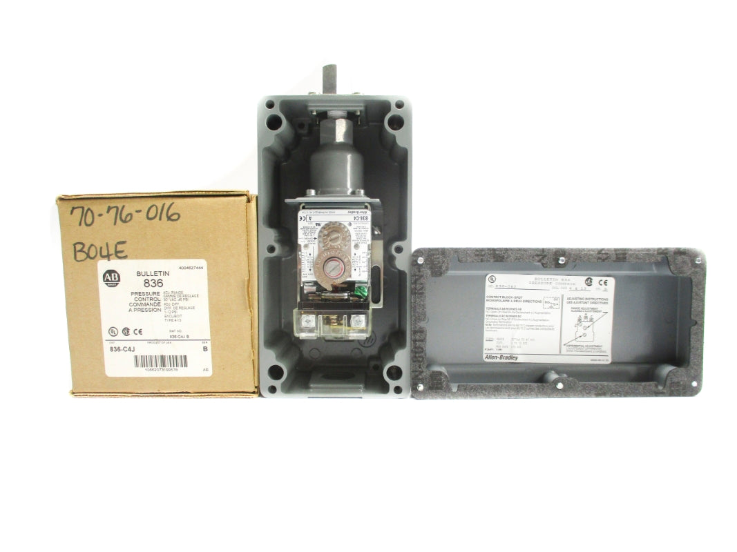 ALLEN BRADLEY 836-C4J SER. B 30-45PSI (BR/WH) NSMP