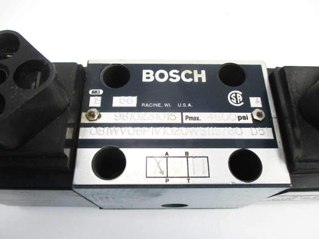 BOSCH 9810231015 081WV06P1V1020WS115/60-D51 4600PSI UNMP