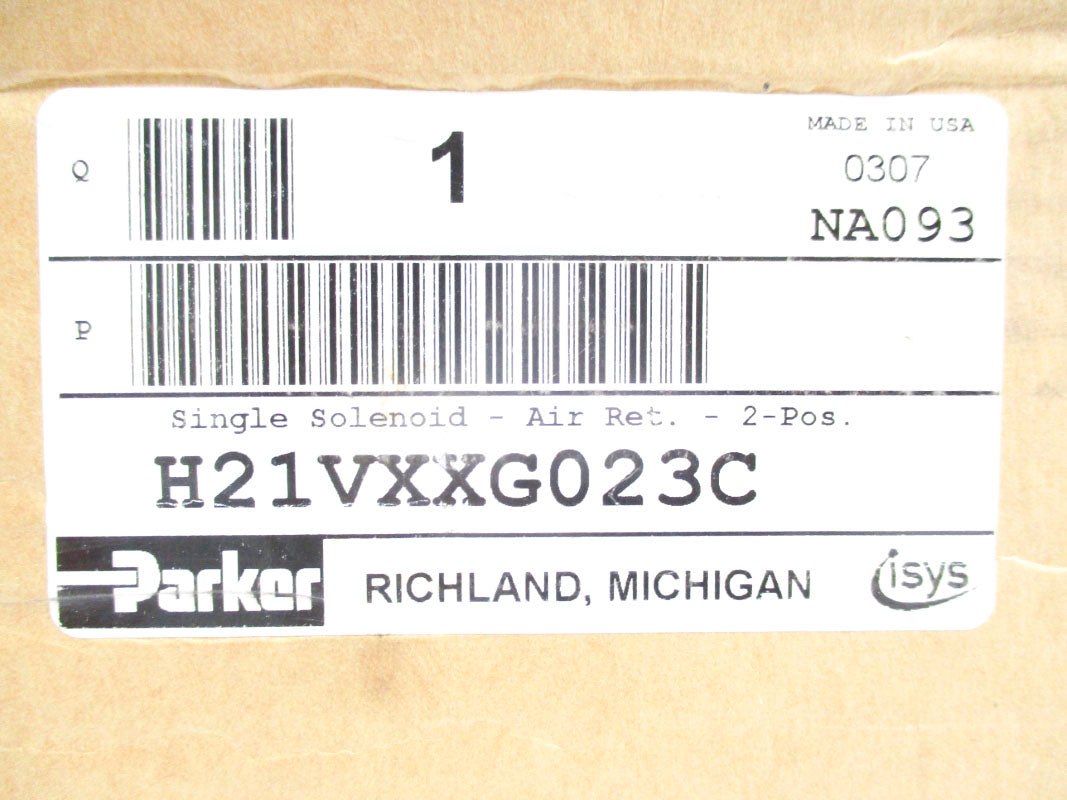 PARKER H21VXXG023C 145PSIG 220V NSMP