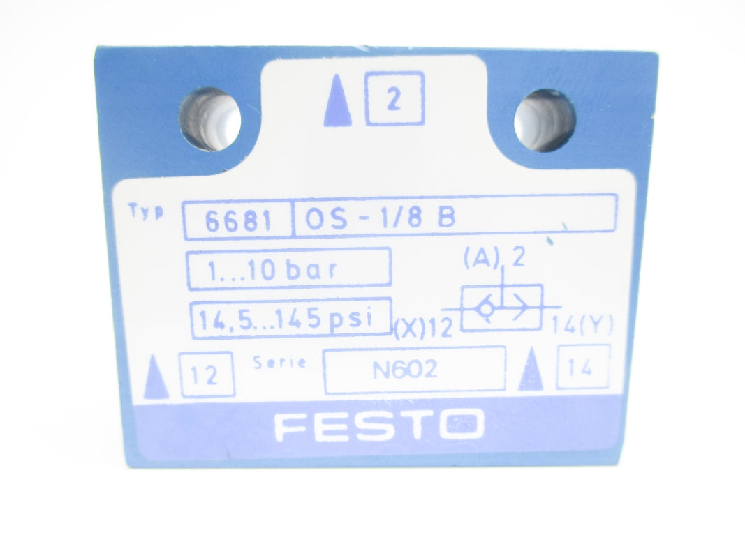 FESTO OS-1/8-B 6681 14.5-145PSI NSNP