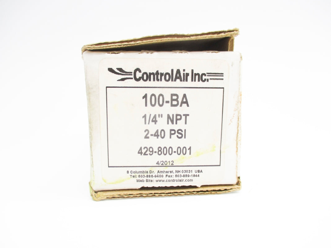 CONTROLAIR 100-BA 2-40PSI 1/4" NSMP