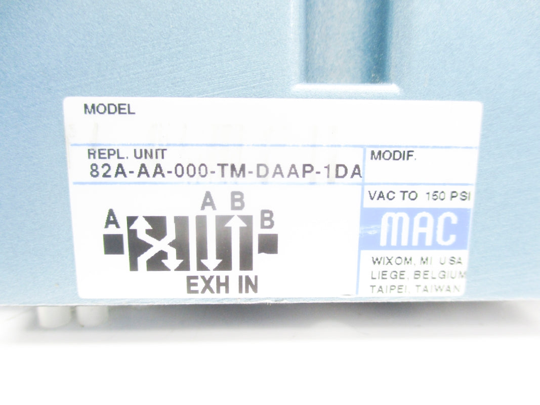 MAC 82A-AA-000-TM-DAAP-1DA 150PSI 110/120V UNMP