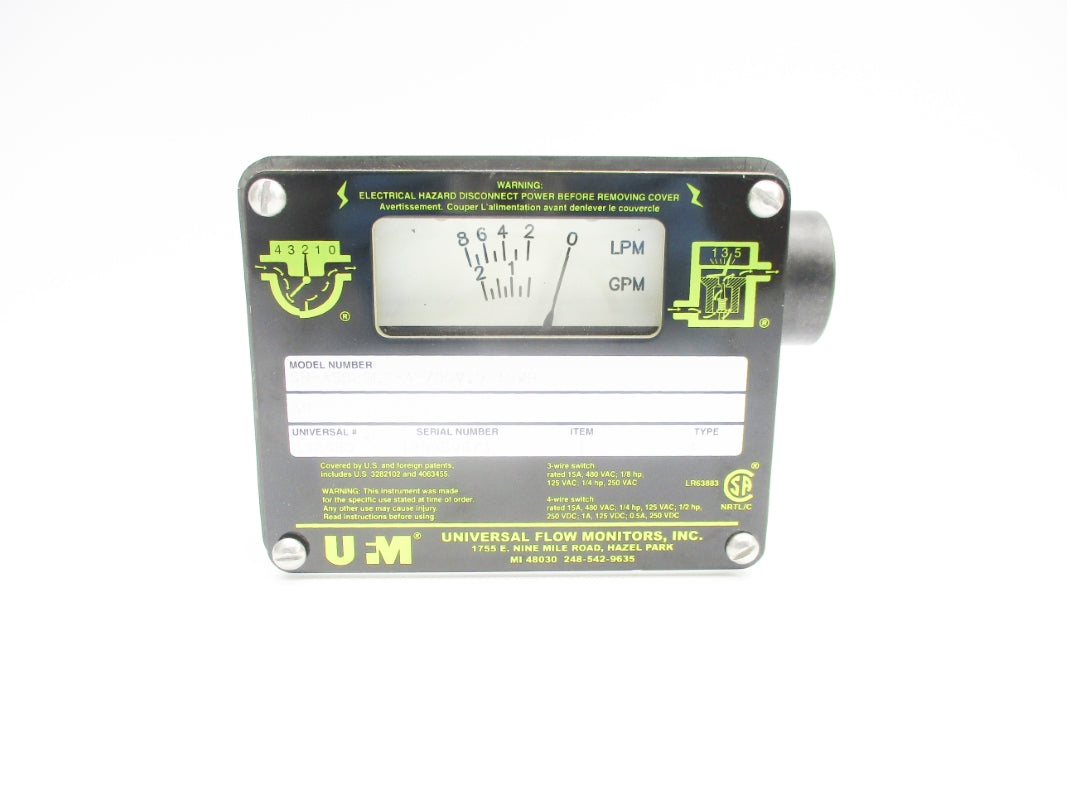 UNIVERSAL FLOW MONITORS SN-ASB2GLM-4-700V.9-A2WR 15A 480VAC NSNP