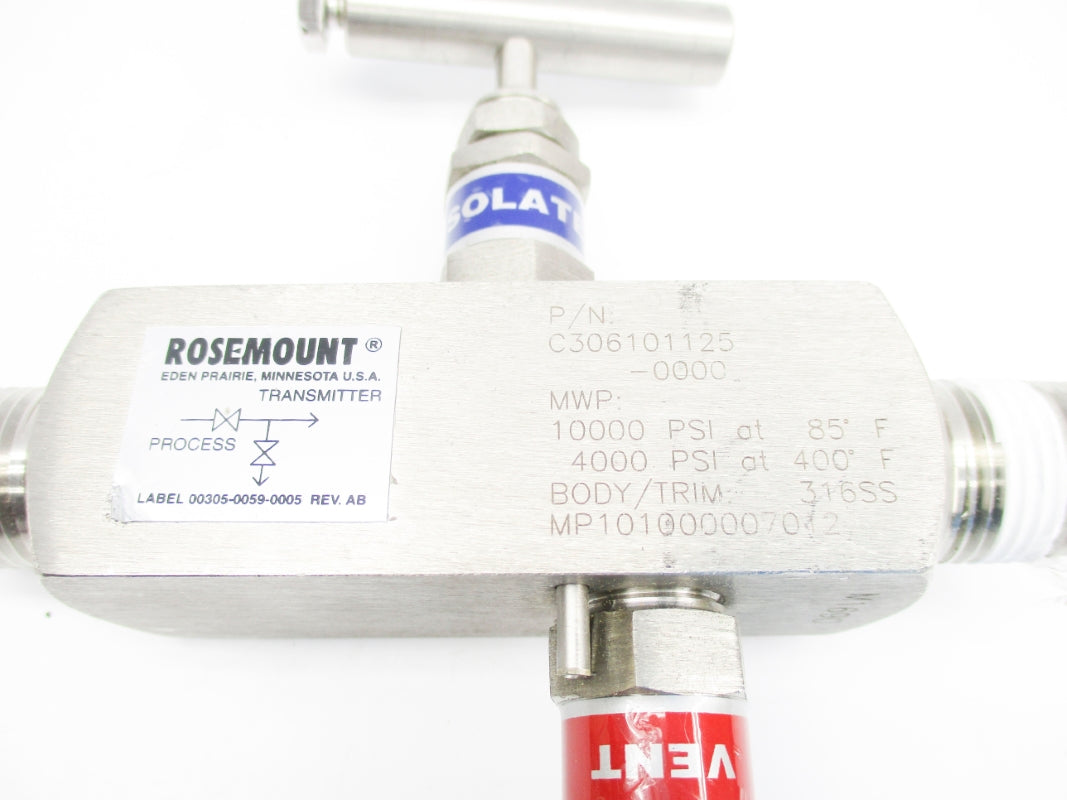 ROSEMOUNT C306101125-0000 10000PSI UNMP