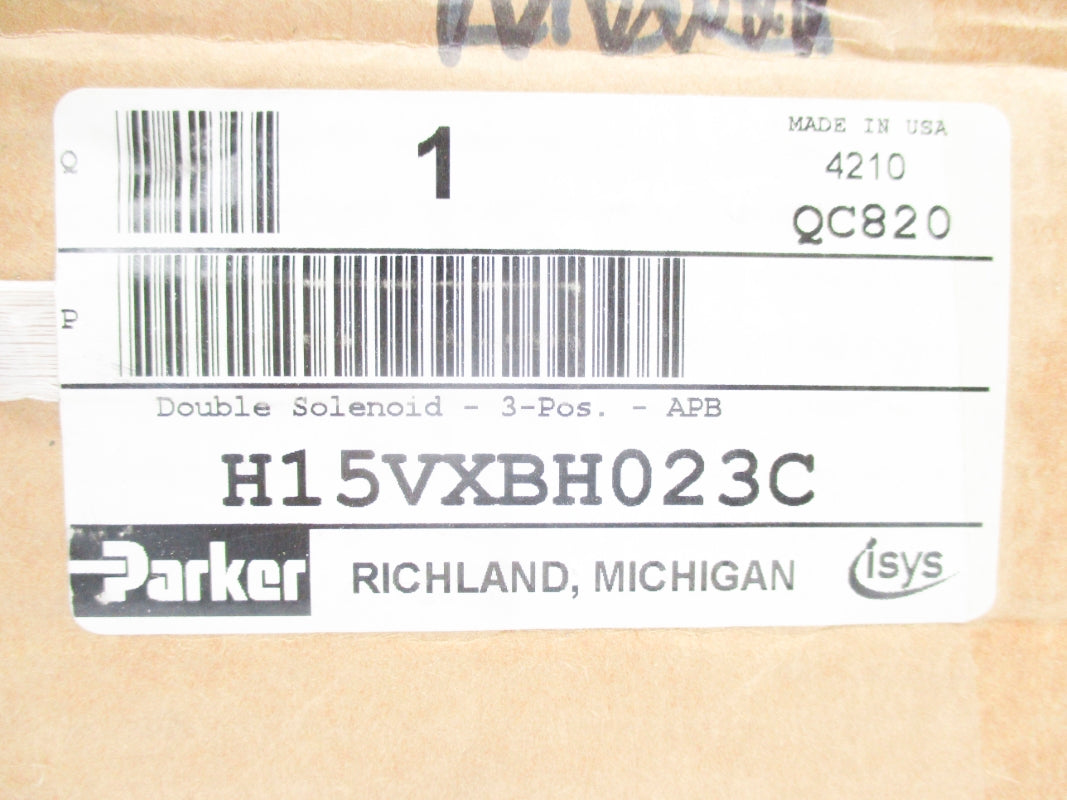 PARKER H15VXBH023C 145PSI 120VAC NSMP