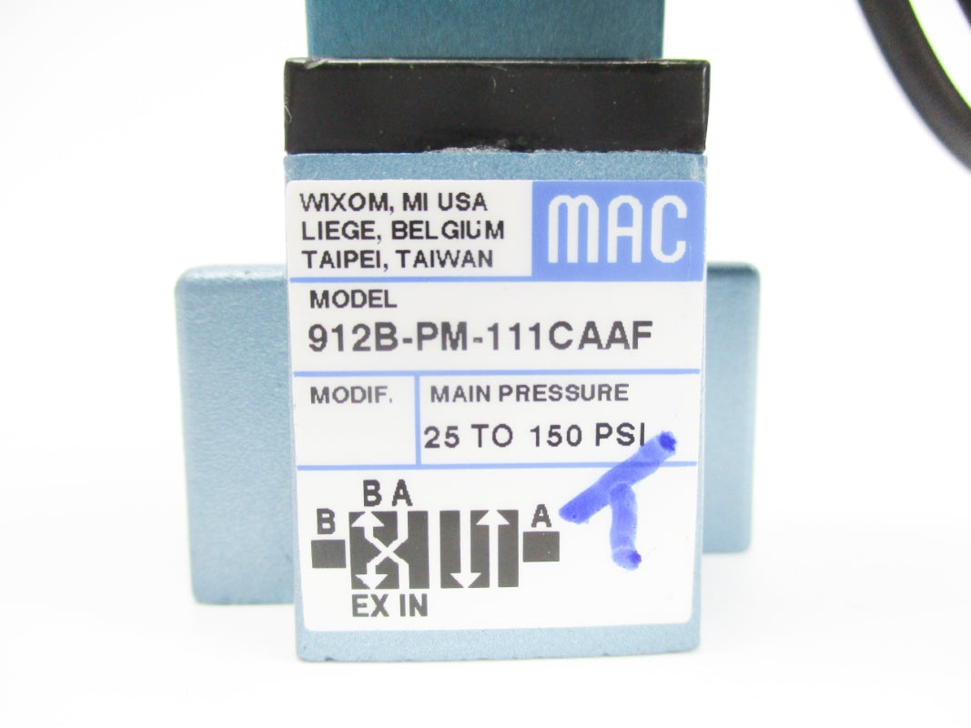 MAC 912B-PM-111CAAF 25-150PSI 110/120V NSNP