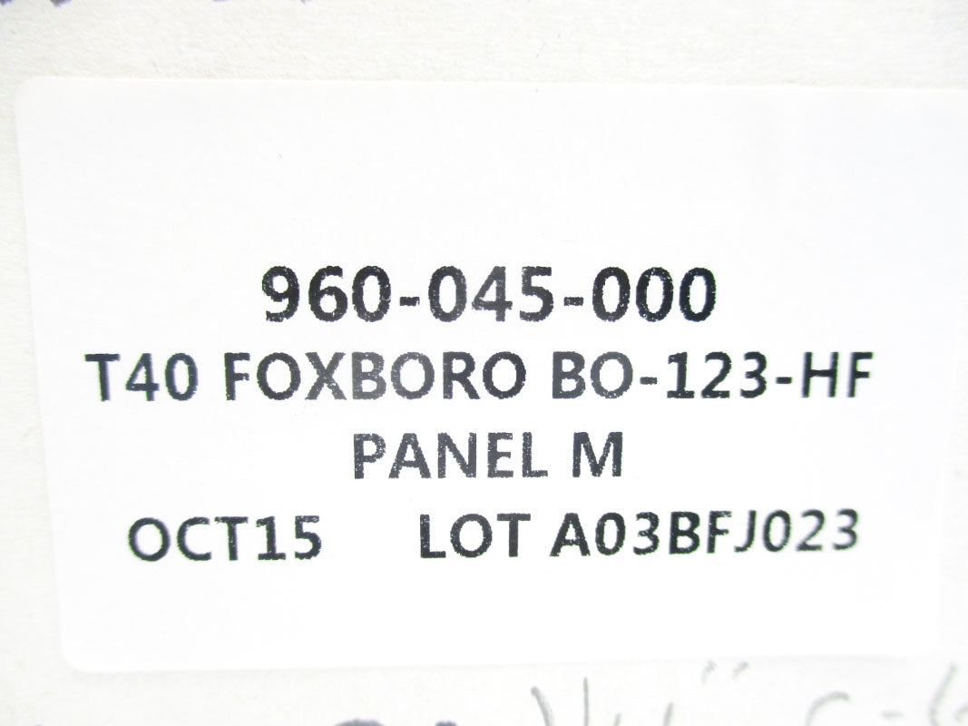 FOXBORO B0123HF 0.5-60PSI NSMP