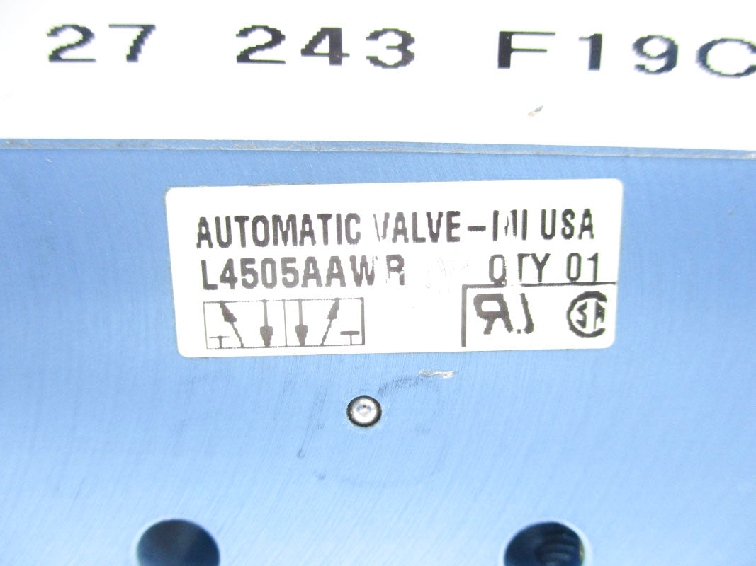 AUTOMATION VALVE L4505AAWRAA 120V NSNP
