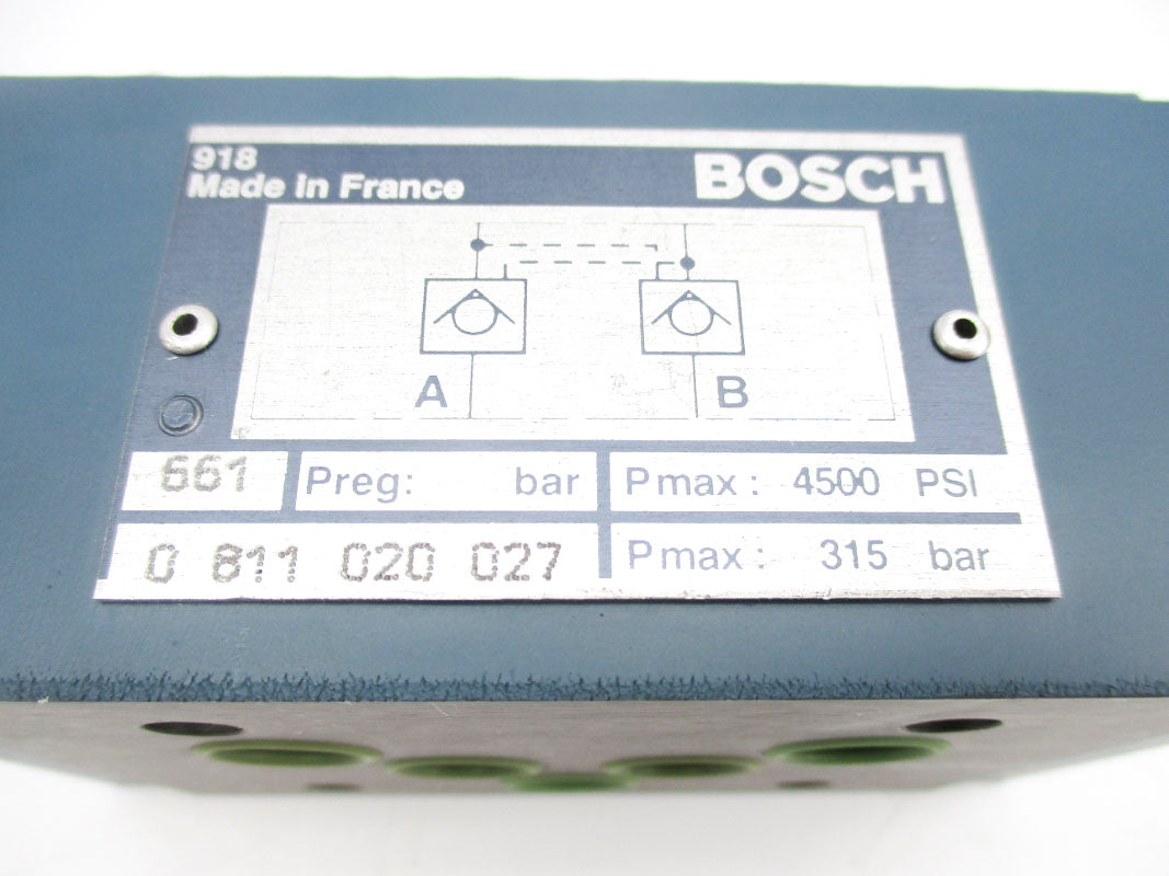 BOSCH 0811020027 4500PSI UNMP