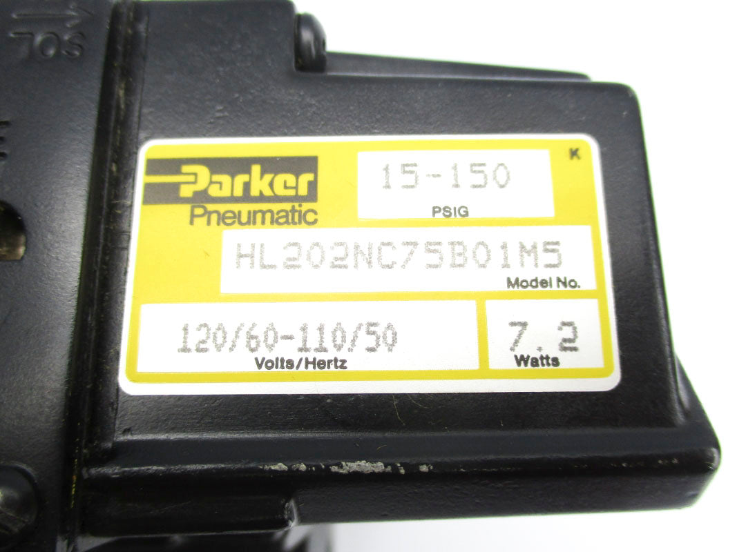PARKER HL202NC75B01M5 15-150PSI 110-120V UNMP