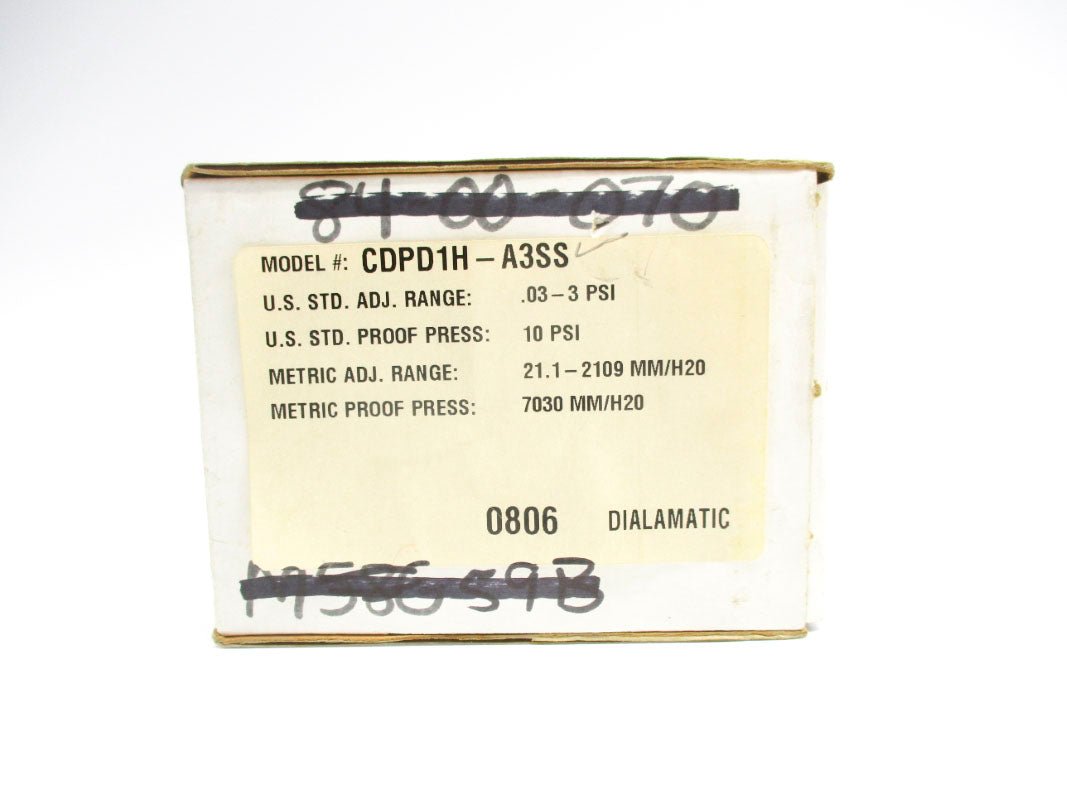 BARKSDALE CDPD1H-A3SS 0.03-3PSI NSMP