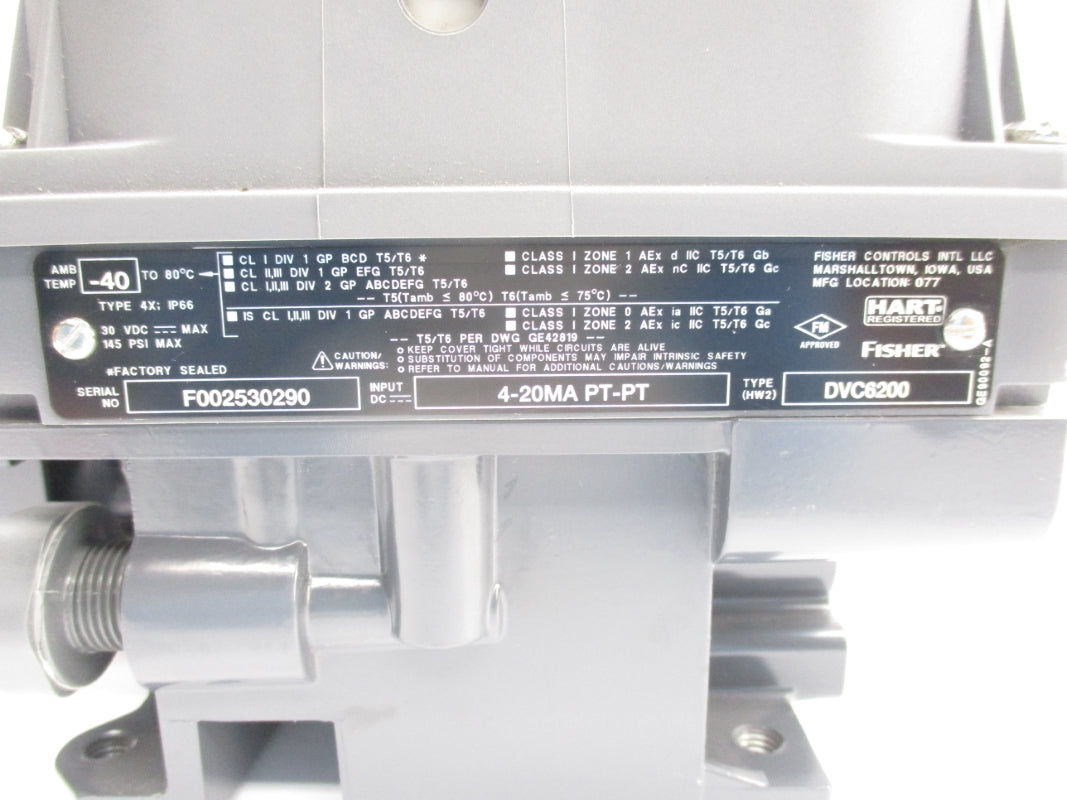 FISHER DVC6200 30VDC 145PSI NSNP
