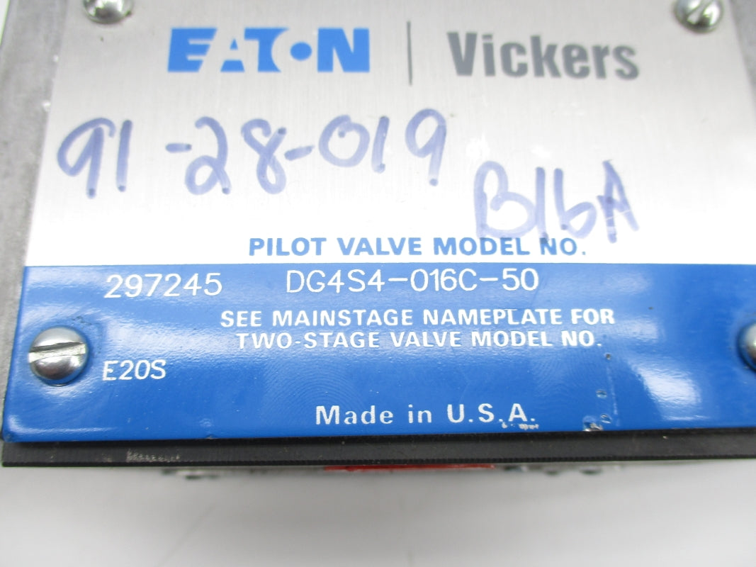 VICKERS DG4S4016C50 297245 115V .61A NSNP