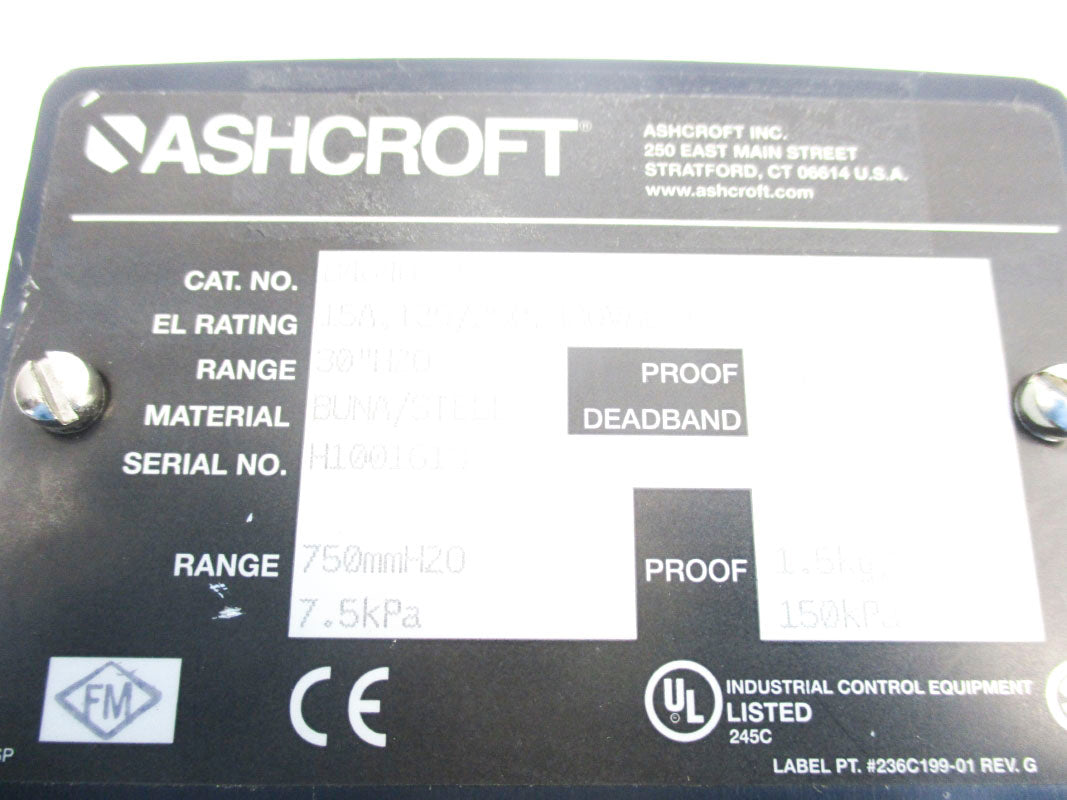 ASHCROFT B464B-XFM 30PSI 480VAC 15A NSNP